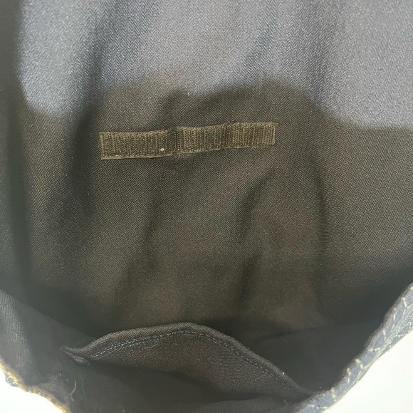 Handmade Patchwork Bucket Style Purse Bag Navy - Picture 3 of 9